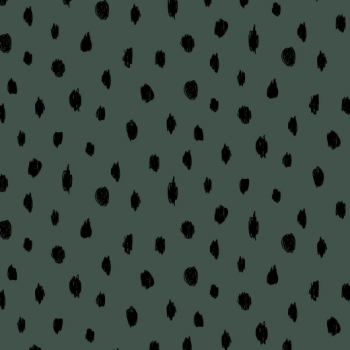 RESTSTÜCK 1 m BIO Soft Sweat Dots olive