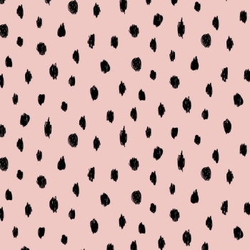 RESTSTÜCK 1 m BIO Soft Sweat Dots rosa