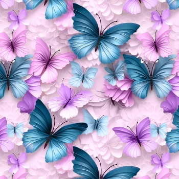 VORBESTELLUNG Einschulung  3D Schmetterlinge Jersey Stoffduo Eigenproduktion