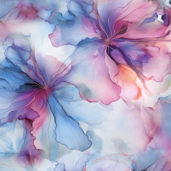 VORBESTELLUNG Peachy Flowers Blumen 6 Jersey Stoffduo Eigenproduktion