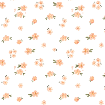 VORBESTELLUNG Peachy Flowers Streublumen 1 Jersey Stoffduo Eigenproduktion